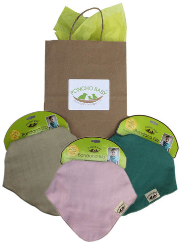 Organic Bandana Bib Set - 3 Bibs