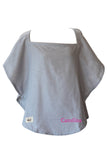 Personalized Organic Nursing Cover Gray Oval