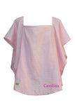 Personalized Organic Nursing Cover Pink Oval