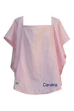 Personalized Organic Nursing Cover Pink Oval