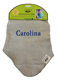 Personalized Bib - Organic Bandana Bib Beige/Olive