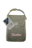 Personalized Diaper Bag - Organic Pack-N-Run™ Olive/Beige