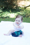 Personalized Security Blanket - Organic Lovey Blanky™ Emerald/Navy