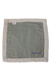 Personalized Security Blanket - Organic Lovey Blanky™ Olive/Beige