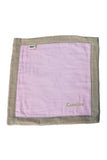 Personalized Security Blanket - Organic Lovey Blanky™ Pink/Beige