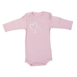 Organic Onesie - Long Sleeve Pink (milk lover)