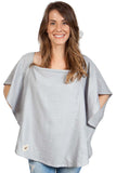 Organic Nursing Cover Gray Oval