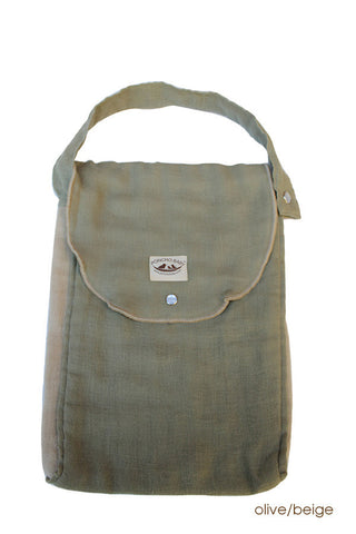 Diaper Bag - Organic Pack-N-Run™ Olive/Beige