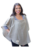 Personalized Organic Nursing Cover Olive Oval