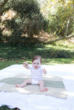roly blanket olive green beige