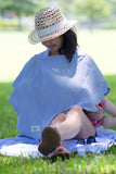 Personalized Organic Nursing Cover Gray Oval