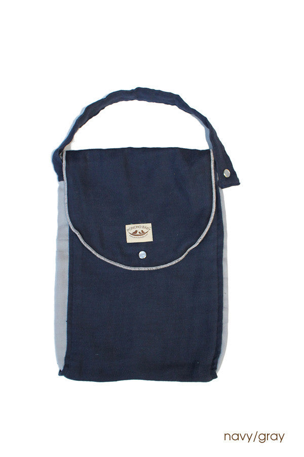 Diaper Bag - Organic Pack-N-Run™ Navy/Gray