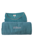 Personalized Baby Blanket - Organic Roly Blanket™ Emerald/Beige