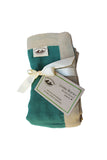 Security Blanket - Organic Lovey Blanky™ Emerald/Beige
