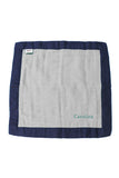 Personalized Security Blanket - Organic Lovey Blanky™ Gray/Navy