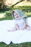 Personalized Security Blanket - Organic Lovey Blanky™ Olive/Beige
