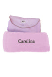 Personalized  Baby Blanket - Organic Roly Blanket™ Pink/Beige